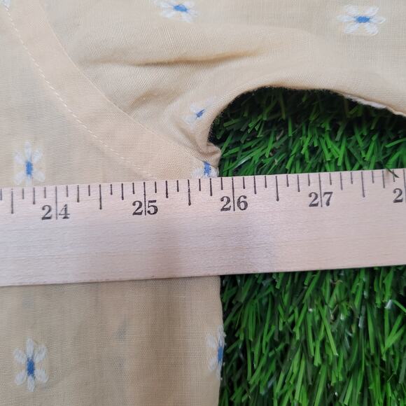 Vintage 70s Nicola Mancini Embroidered Disco Button Shirt Mens XXL 17.5 Peach - Picture 8 of 13